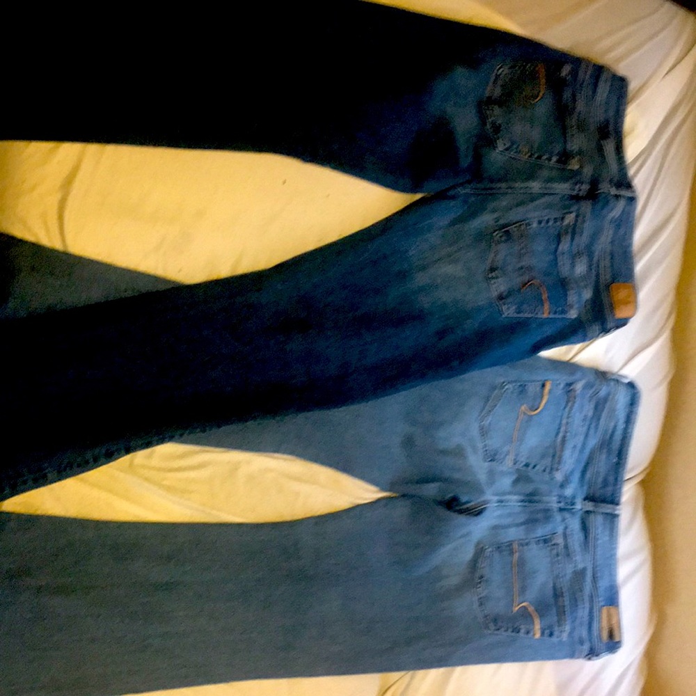 Size 12 long brand new American Eagle jeans kick boot one size 10 long strechy